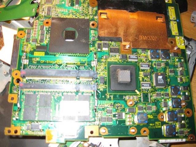 Back of Mother board